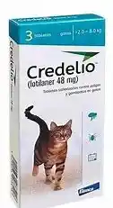 Credelio Gato 2- 8 Kg Antipulgas Y Garrapara X 3 Tabletas