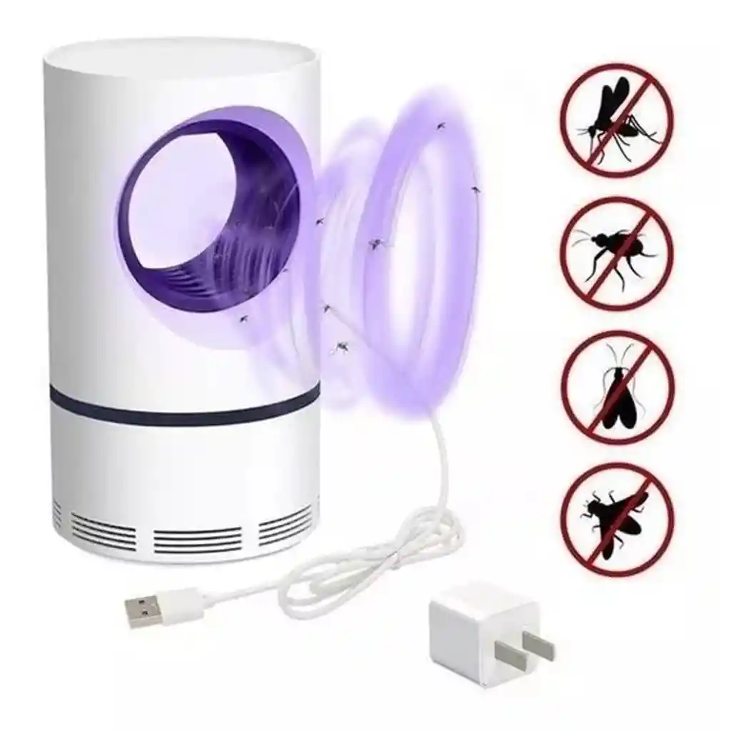 Lampara Mata Antimosquitos Usb Tipo Succión