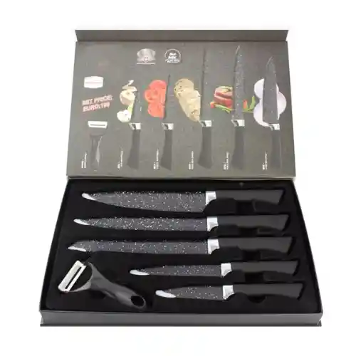 Juego Set De Cuchillos Elegante Para Cocina Chef 6 Piezas Co