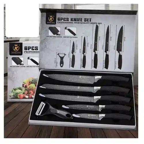 Juego Set De Cuchillos Elegante Para Cocina Chef 6 Piezas Co