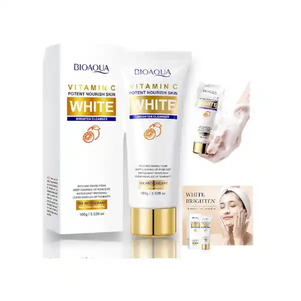 Limpiador Control Aceite De Vitamina C White Bioaqua