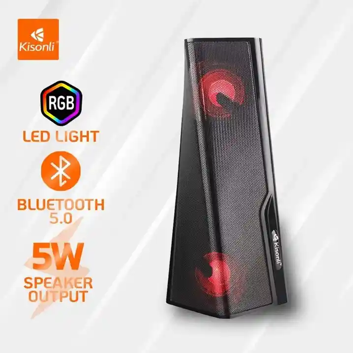 Altavoz Portátil Q8s De 10w, Luz Led Nocturna De Fábrica, Colorido, Inalámbrico, Fm, Tws