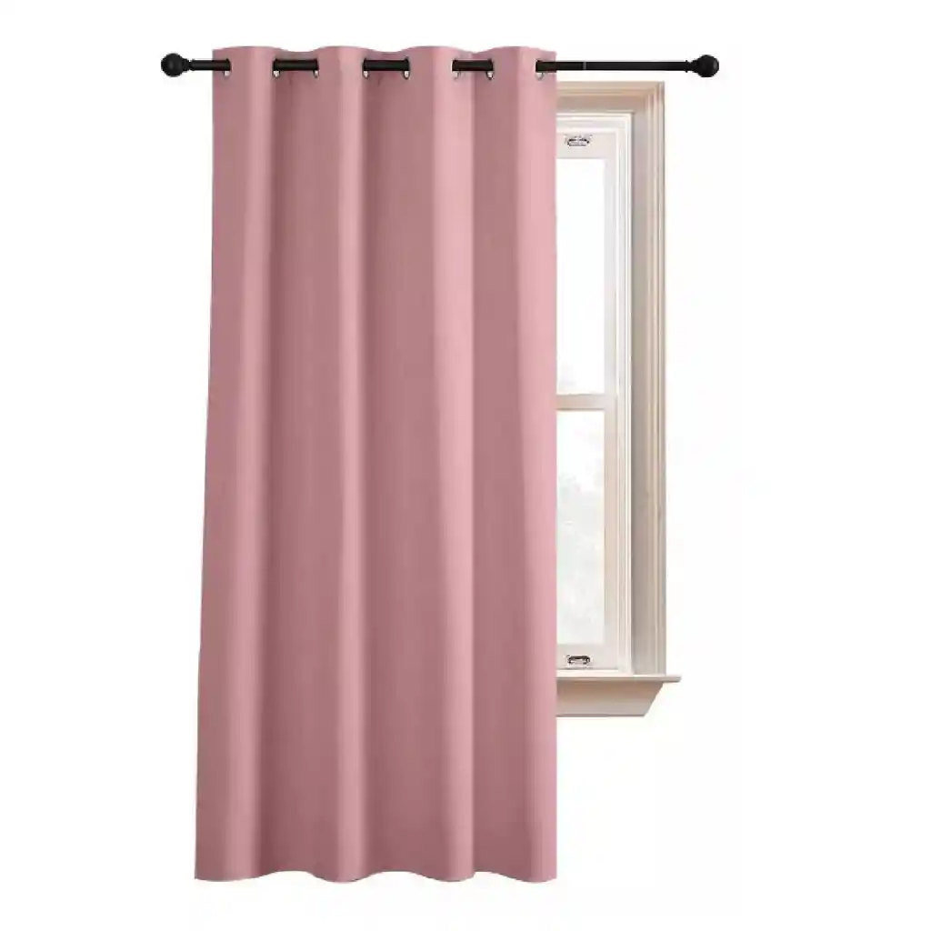 Cortina Semi Blackout One Pixel Paño 140x220 1 Paño Color Rosa