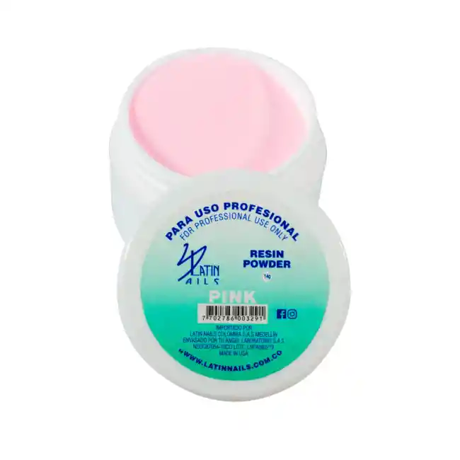 Polvo Acrilico Pink Resin Powder X14gr - Latin Nails