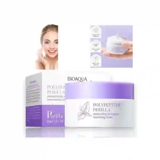 Crema Facial Antiedad Con Extractos De Perilla Y Polipèptido Bioaqua