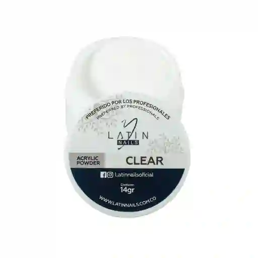 Polvo Acrilico Clear X14gr - Latin Nails