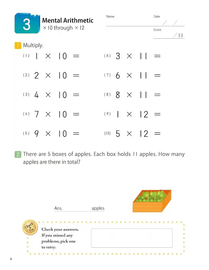 Libro De Kumon Mathbites Multiplicación Y División Niños