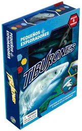 Libro Exploradores Juego 2 En 1 Figuras Tiburones Para Niños