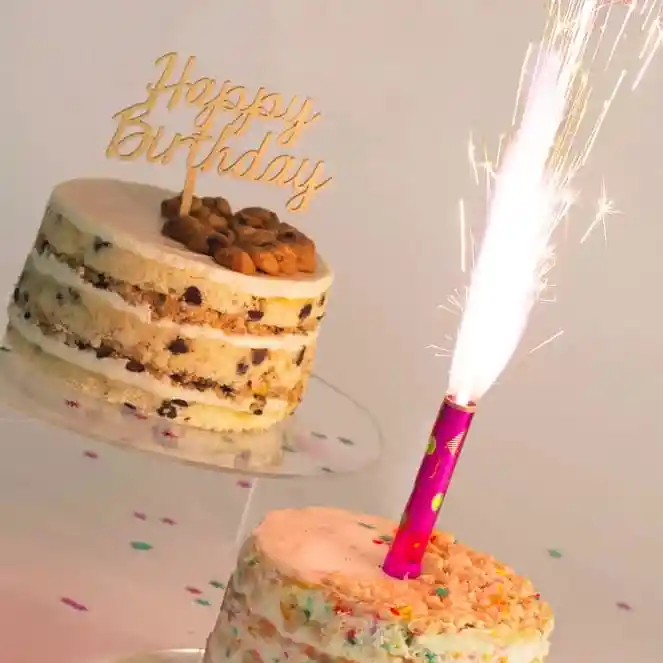 Velas Bengala Tipo Volcán Para Cumpleaños X6pcs / 12cm