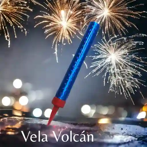 Vela Volcan Para Cumpleaños De 12 Cm X 1 Unidad