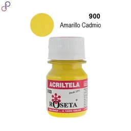 Pintura Para Tela Acritela Roseta 30cc Amarillo Cadmio