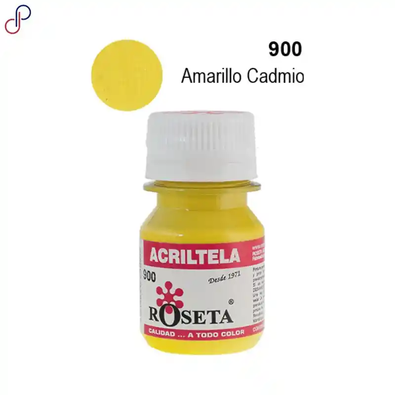 Pintura Para Tela Acritela Roseta 30cc Amarillo Cadmio