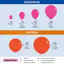 Globo Bomba Pequeña 13cm Cromada Surtida Biodegradable (r5)