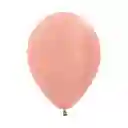 Globo Bomba Peq 13cm Biodegradable Metal Oro Rosa (r5)