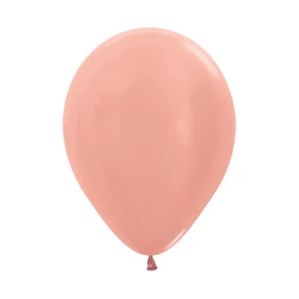 Globo Bomba Peq 13cm Biodegradable Metal Oro Rosa (r5)