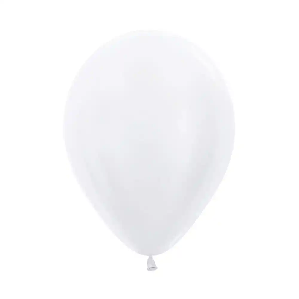 Globo Bomba Pequeña 13cm Biodegradable Satin Perla (r5)