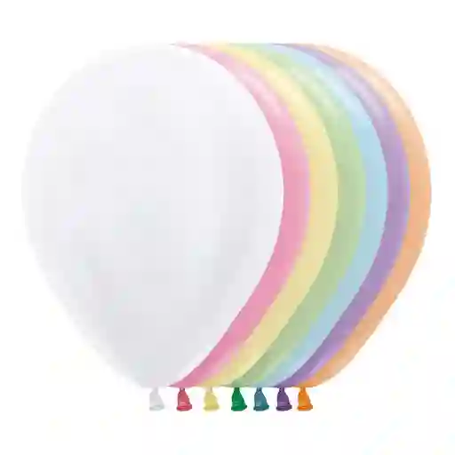 Globo Bomba Pequeña 13cm Biodegradable Satin Surtido (r5)