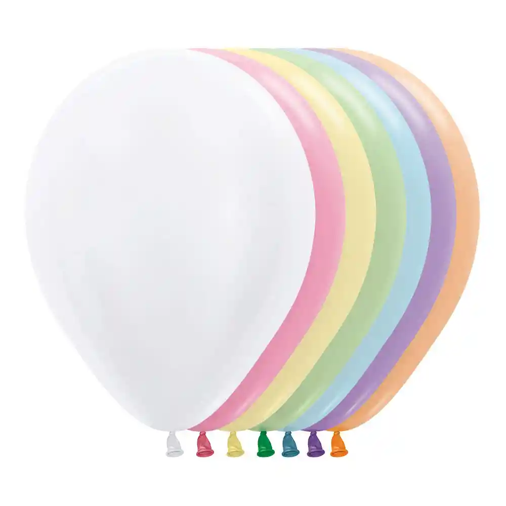 Globo Bomba Pequeña 13cm Biodegradable Satin Surtido (r5)