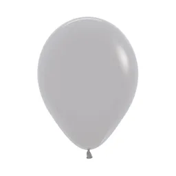 Globo Bomba Pequeña 13cm Biodegradable Fashion Gris (r5)