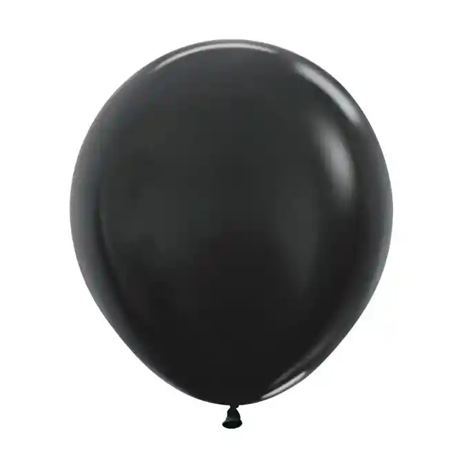 Globo Bomba Peq 13cm Biodegradable De Negro (r5)