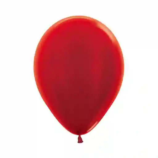 Globo Bomba Pequeña 13cm Biodegradable Metal Rojo (r5)