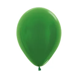 Globo Bomba Pequeña 13cm Biodegradable Metal Verde(r5)