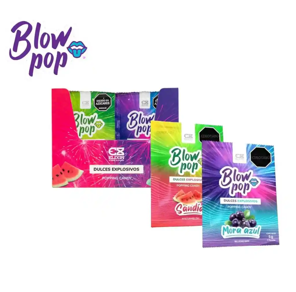 *1 Unidad Dulce Para Sexo Oral Blow Pop Sex Chispitas Exitantes