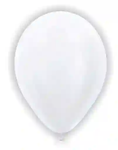 Bombas Globo Biodegradable De Latex Blanca Satin Perlada R12