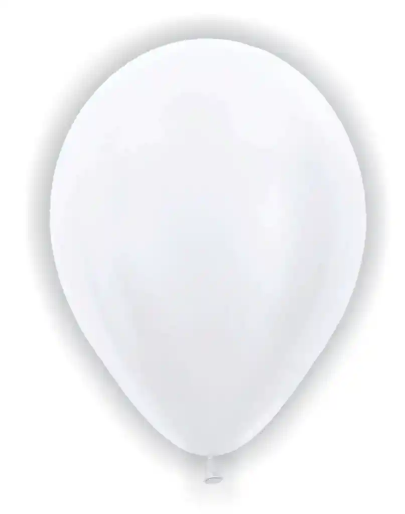 Bombas Globo Biodegradable De Latex Blanca Satin Perlada R12