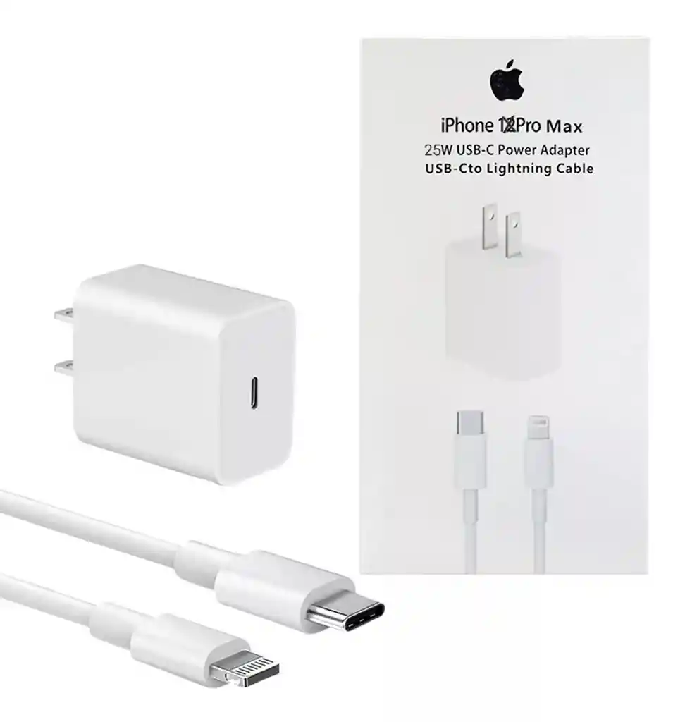 Cargador Iphone 25w Carga Super Rápida. 2024