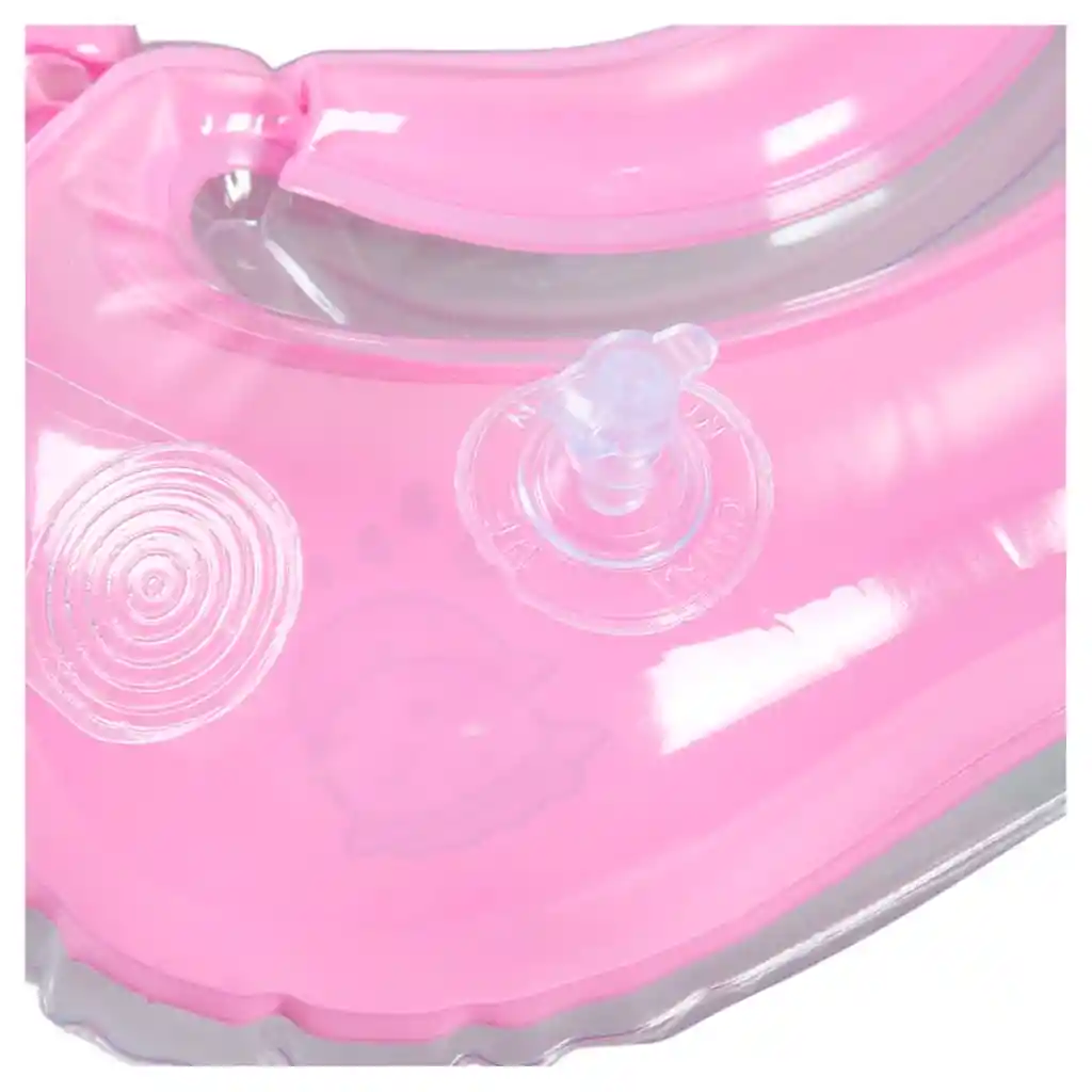 Flotador Cuello Bebes Inflable Piscina 40cm Natación Rosado