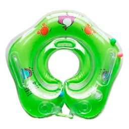 Flotador Cuello Bebes Inflable Piscina 40cm Natación Verde