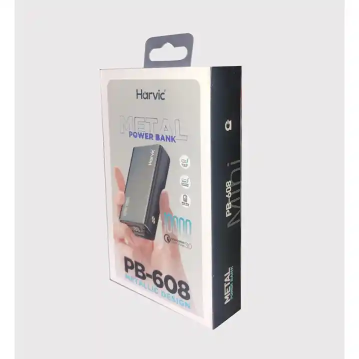 Power Bank Metal Carga Rapida 10.000 Mah Harvic Pb-608