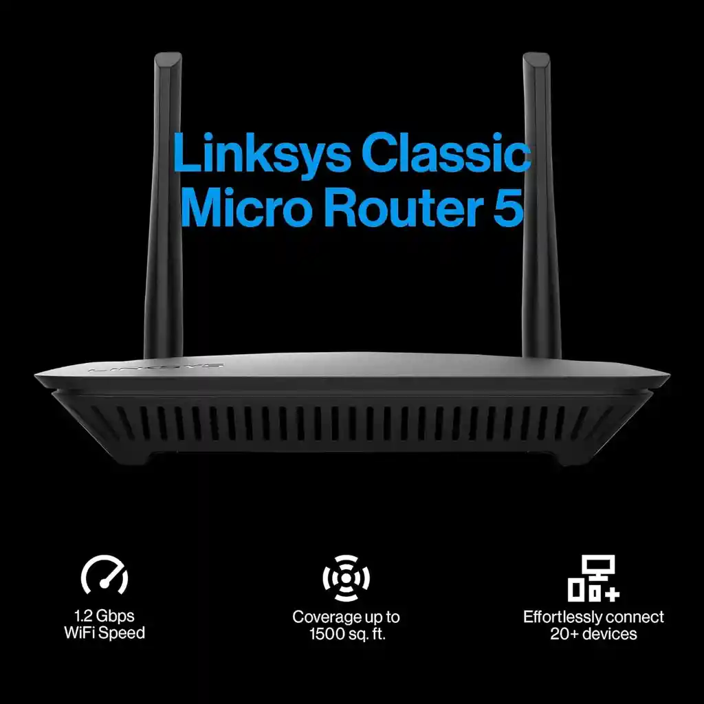 Router Inalámbrico Wifi 5 Dual Band Ac1200, Linksys E5400