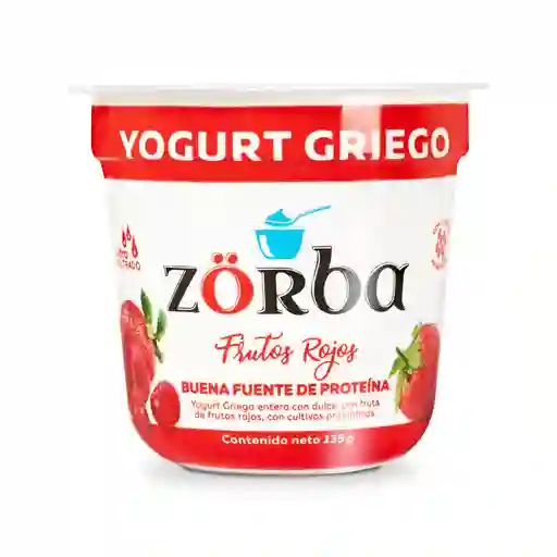 Zorba yogurt griego con sabor a frutos rojos