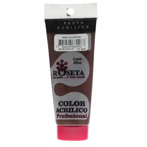 Pintura Acrílica Profesional Roseta Color Pardo Oscuro 996 45cc