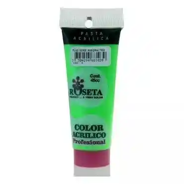 Pintura Acrílica Profesional Roseta Color Verde Manzana F804 45cc