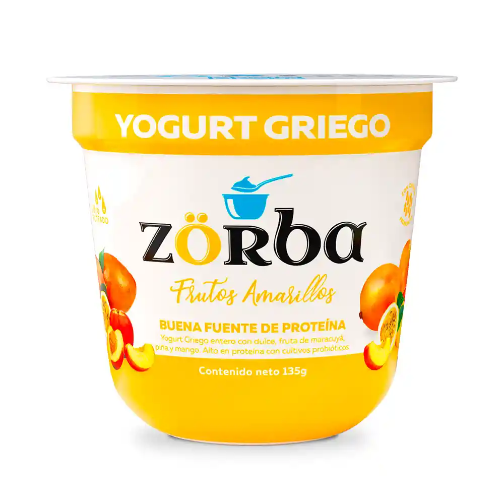 Zorba yogurt griego frutos amarillos