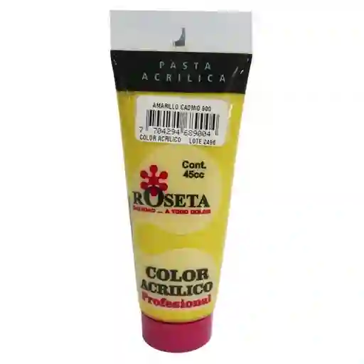 Acrilico Profesional Roseta Amarillo Cadmio 900 45cc