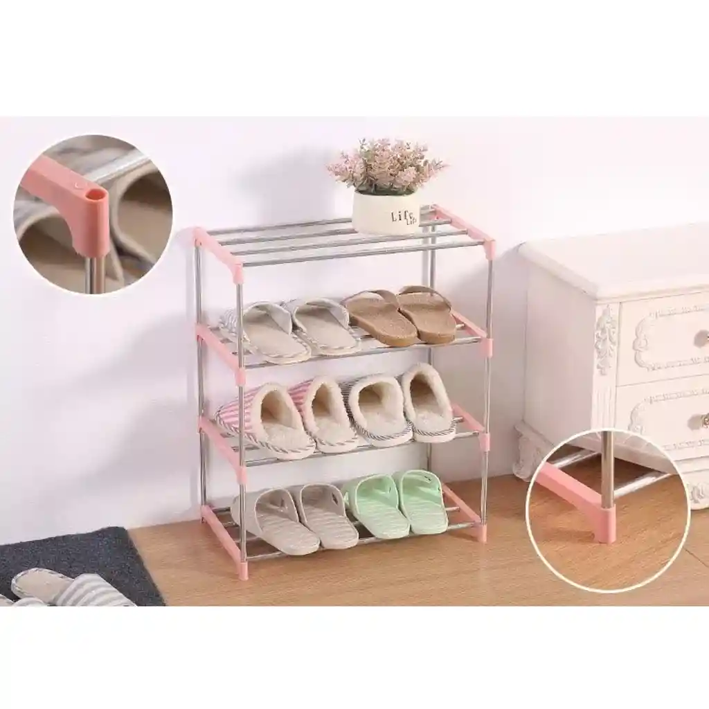 Organizador Metálico Para Zapatos - 4 Niveles Shoe Rack