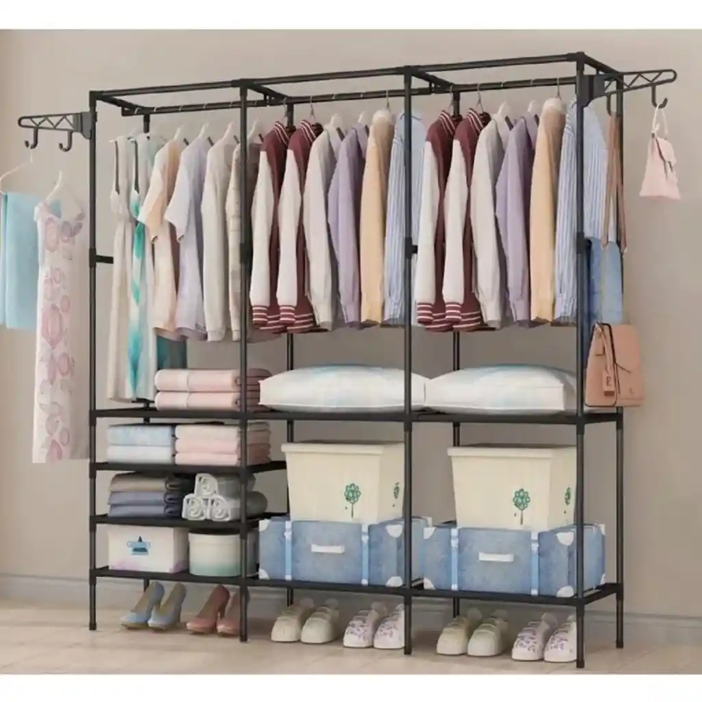 Organizador Multifuncional De Closet Y Calzado De 3 Espacios