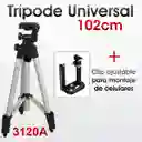 Trípode Cámara 3120a Hasta 102cm + Estuche + Clip Celular