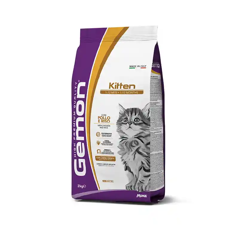 Gemon Cat Kitten Chicken/rice X 2 Kg