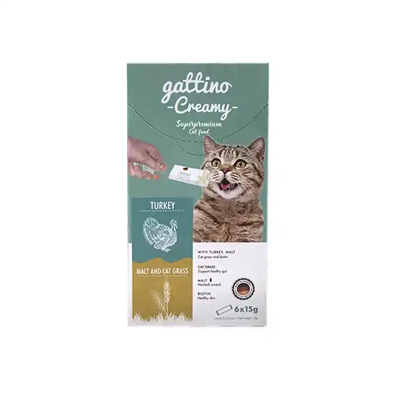 Gattino Creamy With Turkey/malt 6 Un 15 G