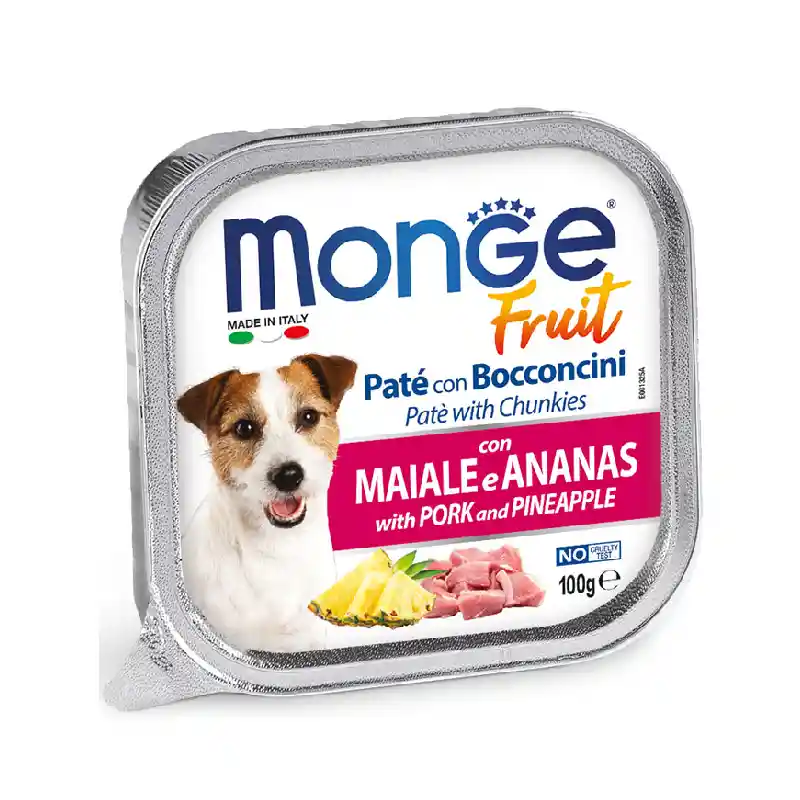 Monge Dog Fruit Pork /pineapple X 100 Gr