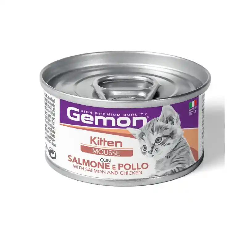 Gemon Mousse Kitten Salm / Chicken 85 Gr