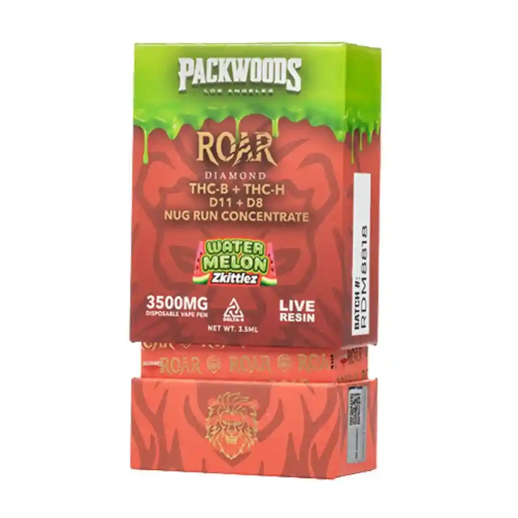 Vaper Packwoods Roar Thc + Delta 8 (3.500 Mg) Sandia