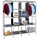 Closet Armario Doble 4 Puertas Desarmable Portatil Con Forro