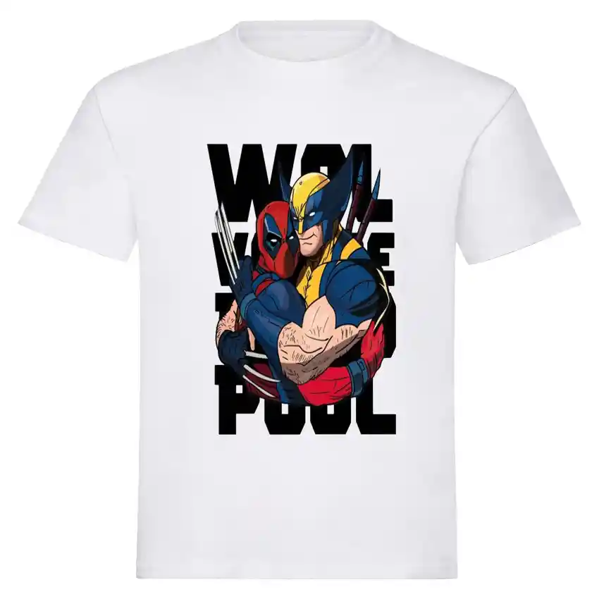 Camiseta Deapool Y Wolverine Camiseta De Moda Unisex