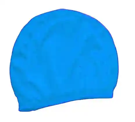 Gorro De Natación En Tela, Gorro De Baño Sencillo, Gorros De Natación Para Piscina Color Azul